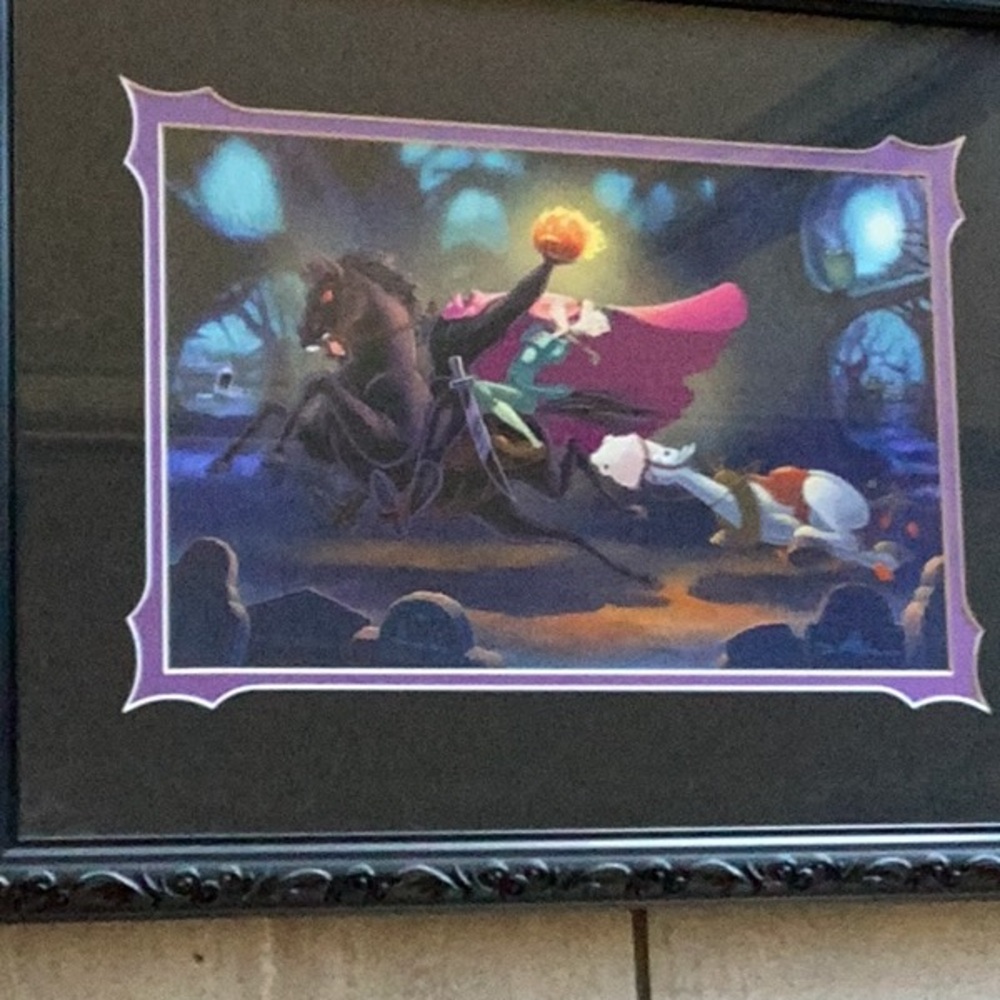 Sleepy Hollow framed poster in great condition